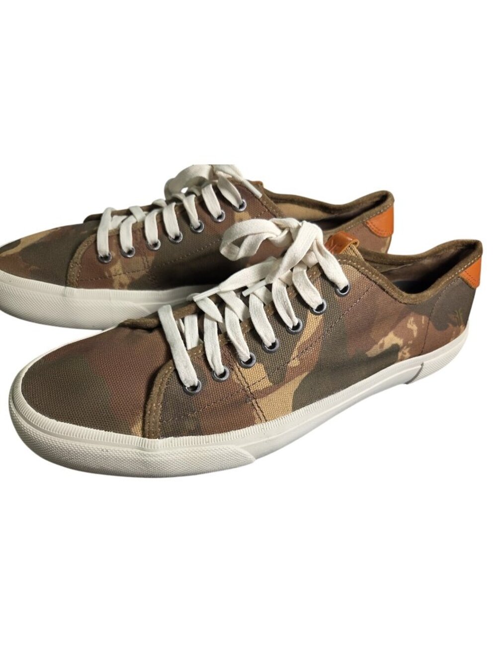 Frye Shoes Mens 13 Ludlow Camo Canvas Low Lace Up Sneaker Casual